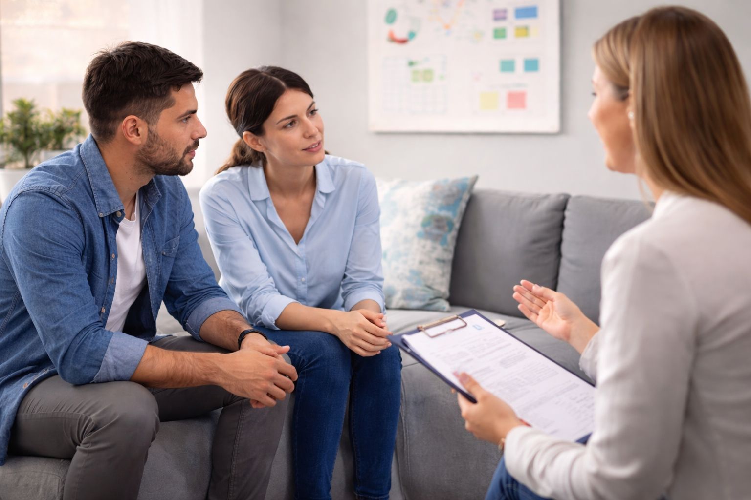 Parent and therapist collaborating